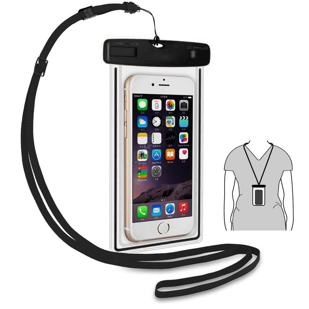 20m Underwater Waterproof Case Fluorescent Cover Bag Dry Pouch For iPhone