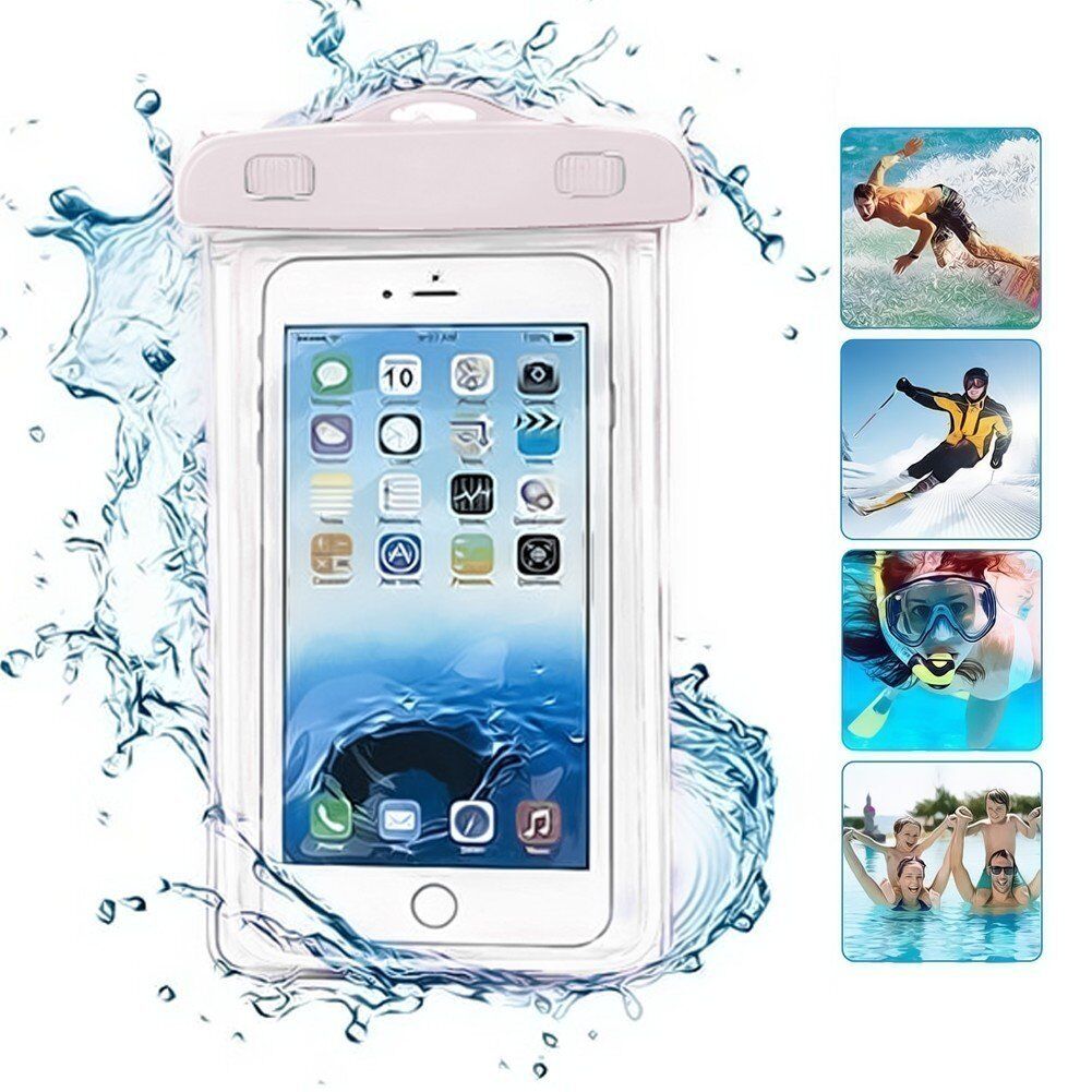 20m Underwater Waterproof Case Fluorescent Cover Bag Dry Pouch For iPhone