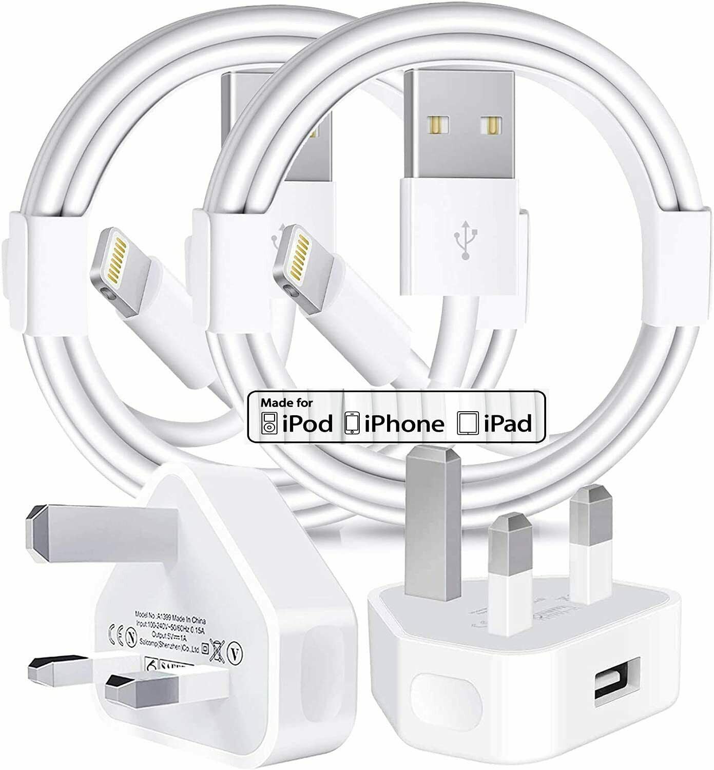 USB Cable For iPhone 7 8 6 5 X 11 12 13 Long Charger Charging Data Lead 1m 2m 3m