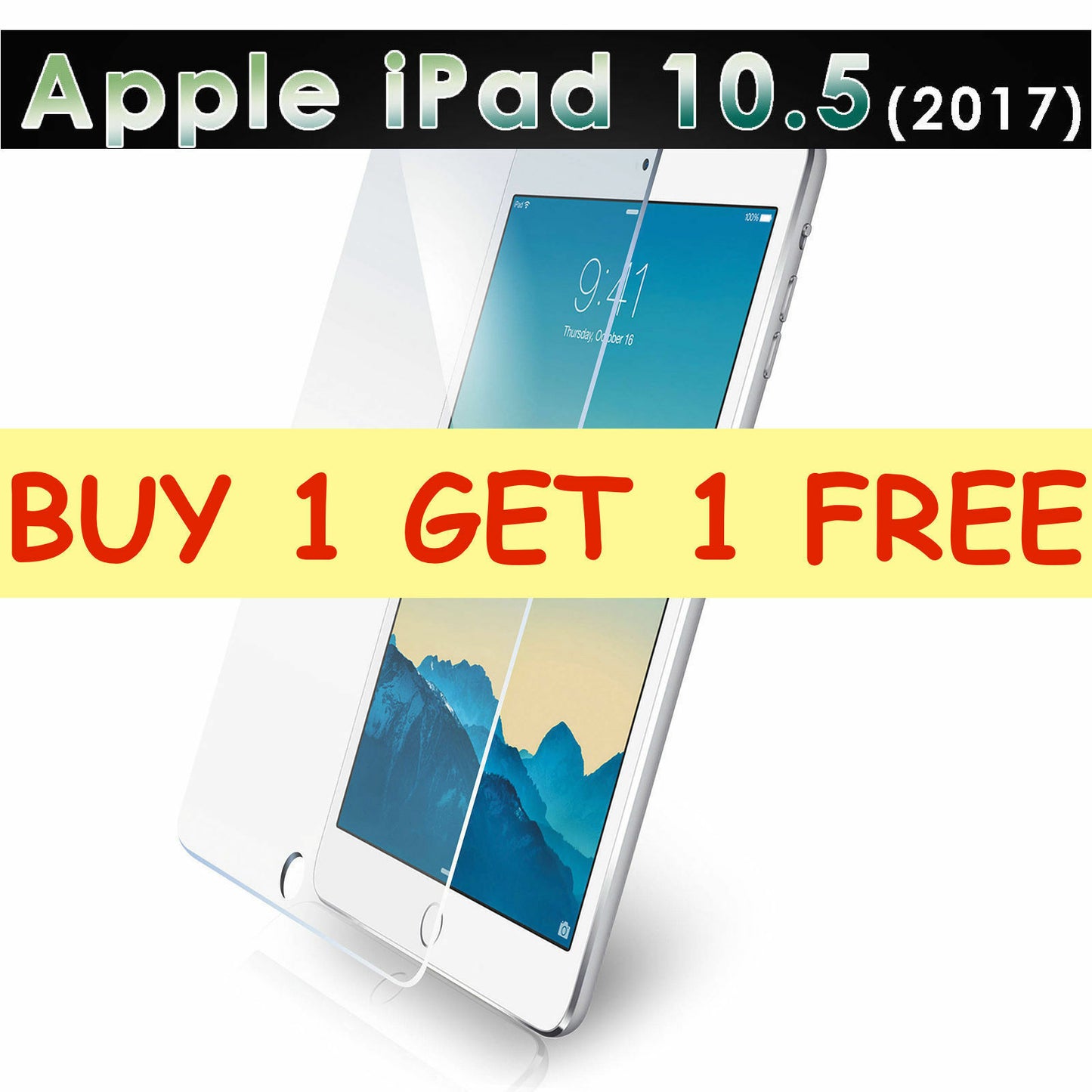 100% Genuine Tempered Glass Film Screen Protector for IPAD PRO 10.5
