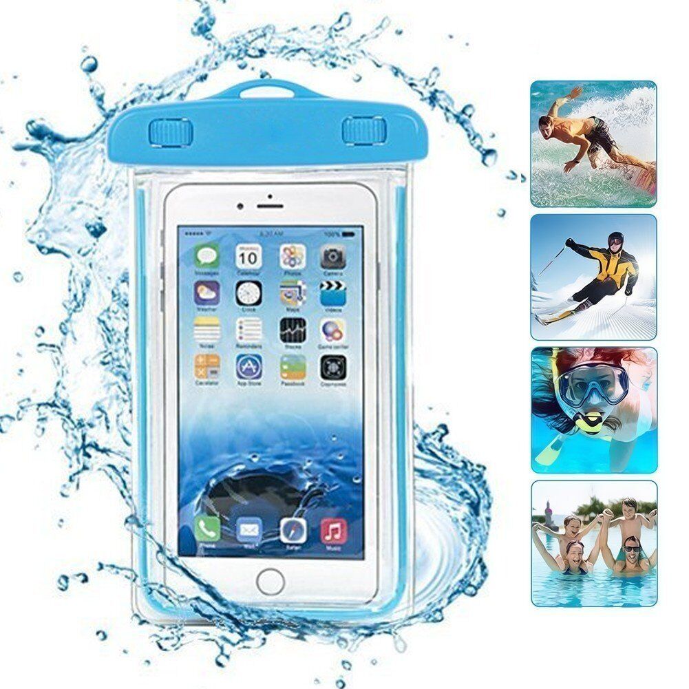 20m Underwater Waterproof Case Fluorescent Cover Bag Dry Pouch For iPhone