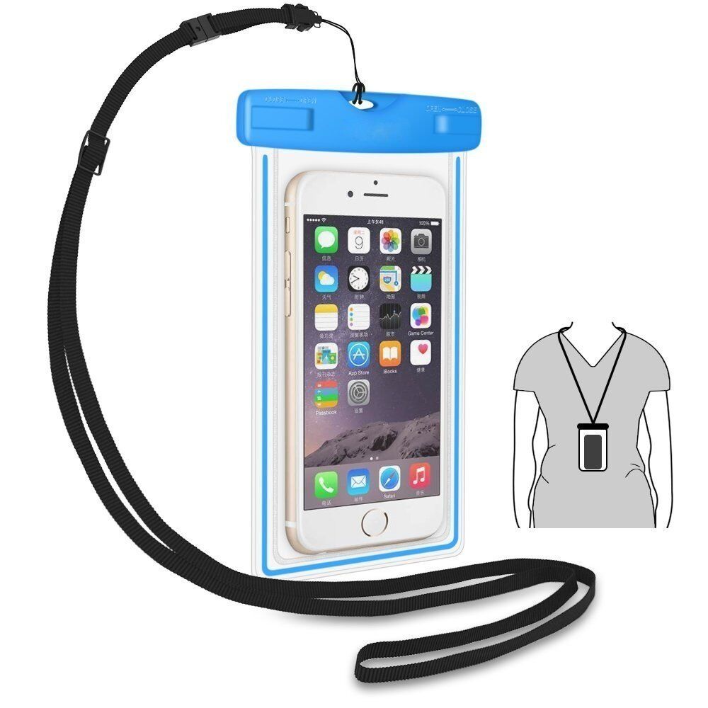 20m Underwater Waterproof Case Fluorescent Cover Bag Dry Pouch For iPhone