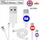 Type C USB-C Data Charging Cable Fast Charger For Samsung Galaxy S8 S9 S10 20 21