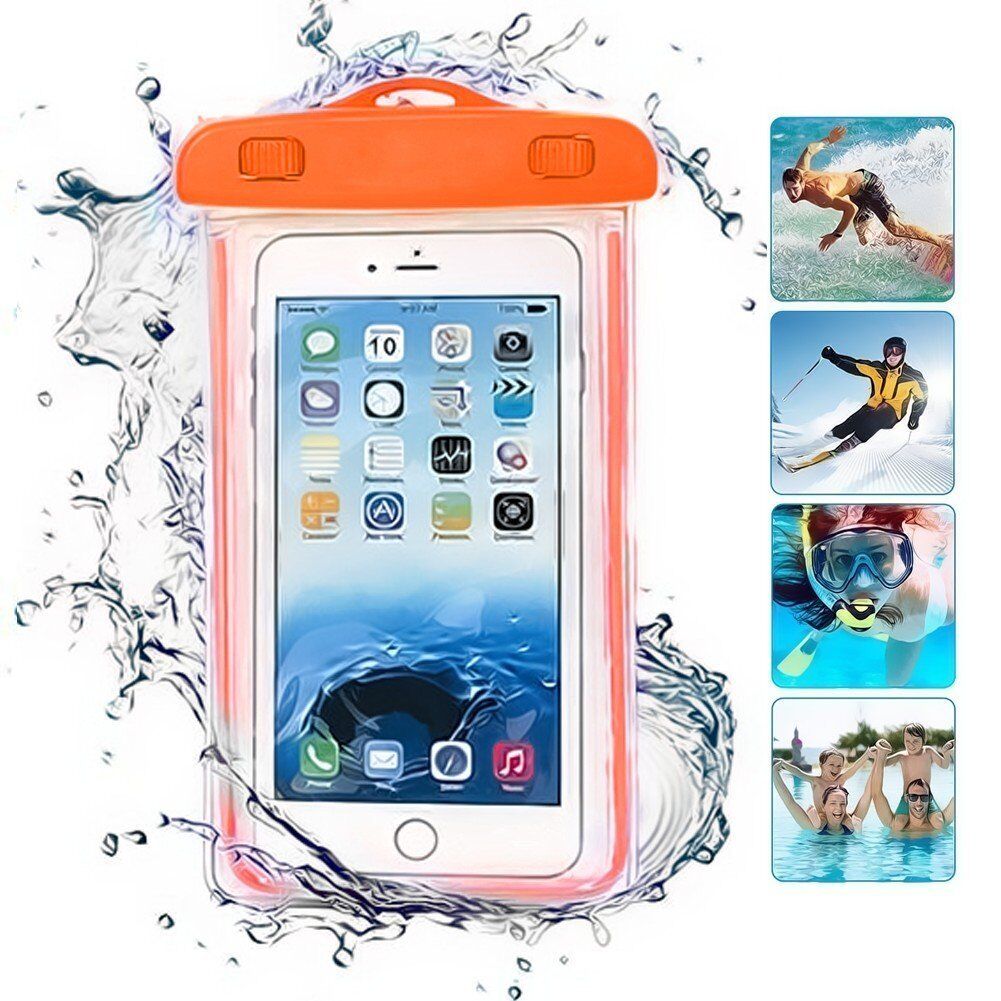 20m Underwater Waterproof Case Fluorescent Cover Bag Dry Pouch For iPhone