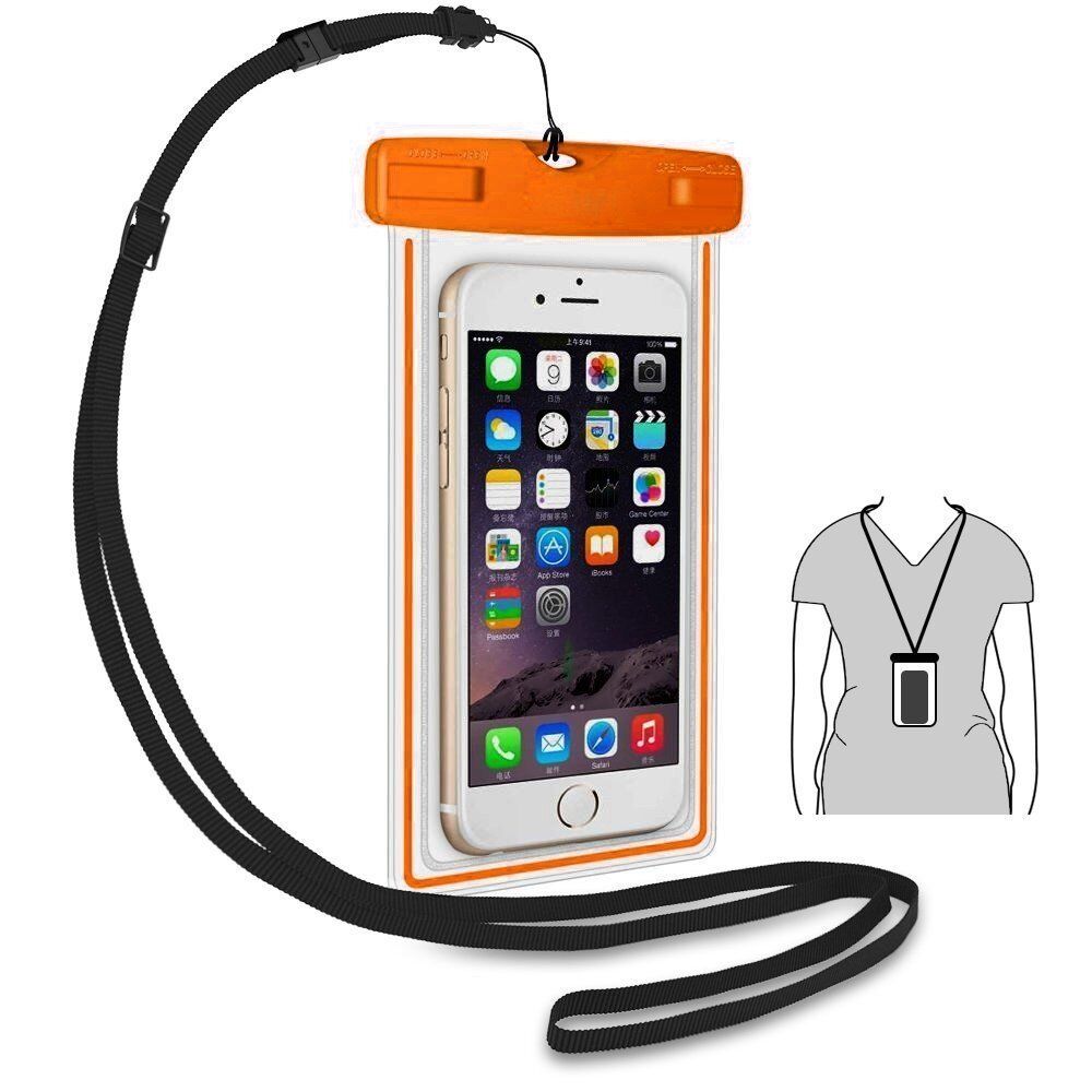 20m Underwater Waterproof Case Fluorescent Cover Bag Dry Pouch For iPhone