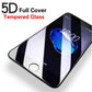 10D Genuine Tempered Glass Screen Protector Protection For iPhone 7 -Black
