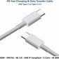 HeavyDuty Type C - C Charging Cable Fast iPhone ipad Samsung Charger Long Lead