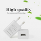 EU Plug USB Wall Charger Europe Power Adapter Universal for iPhone Samsung Phone